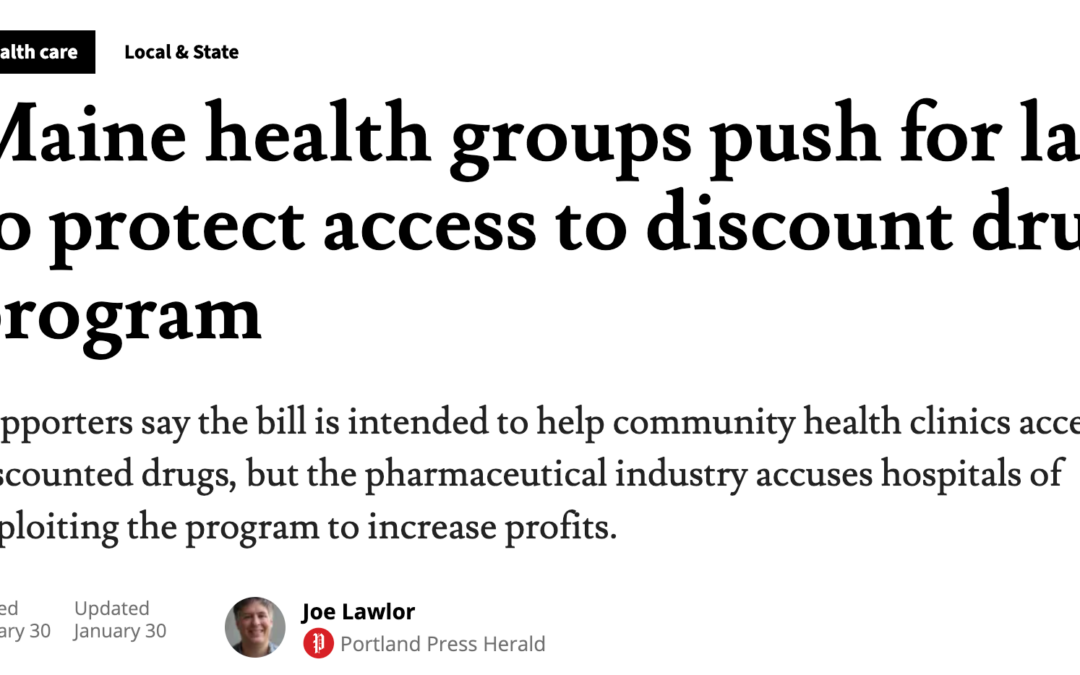 Maine health groups push for law to protect access to discount drug program
